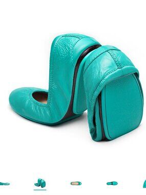 Tieks Ballet Flats New US 9 in Tiek Blue Patent